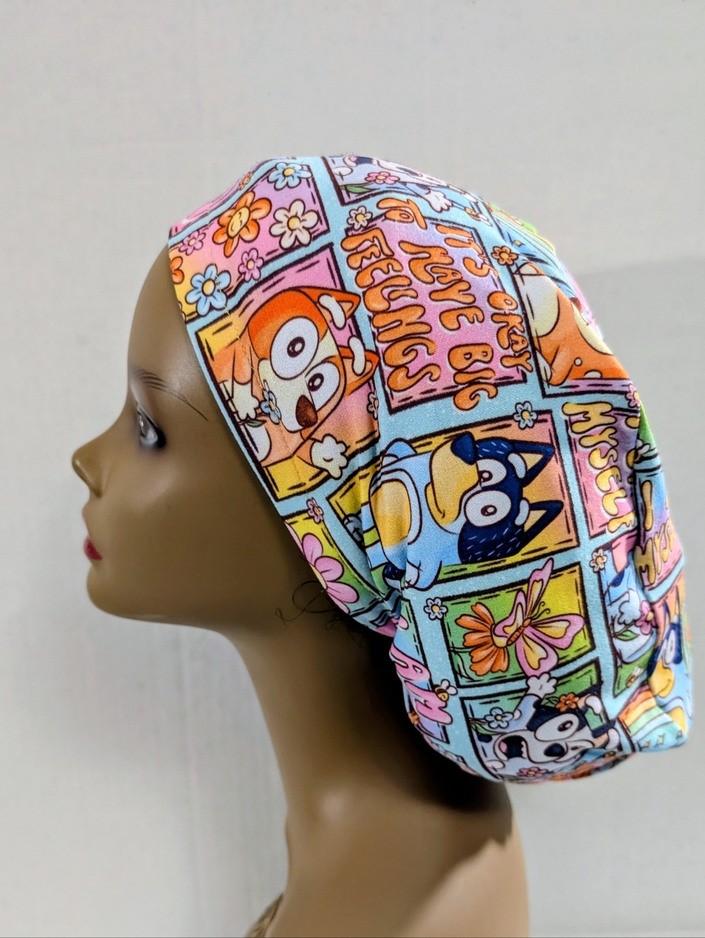 Dog, Inspirational, Euro Style Scrub Cap, Scrub Cap, Chemo Hat